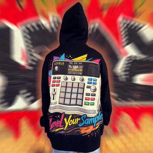 Sudadera con capucha oversize LVLS «Level Your Samples» - Para productores que la rompen